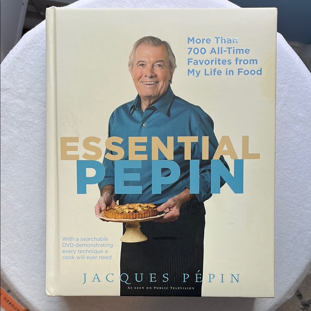 Signed Jacques Pepin Cookbook with CD